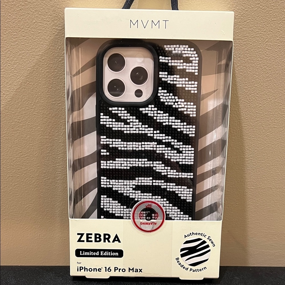 MVMT | Beaded Zebra Limited Edition iPhone 16 Pro Max Case